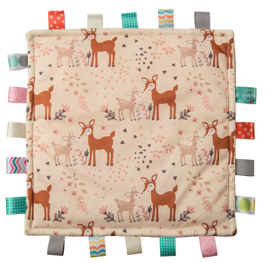 fawn taggie blanket mom baby