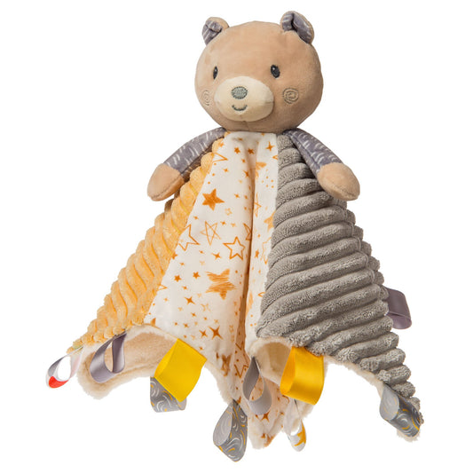 bear stuffed animal taggie blanket