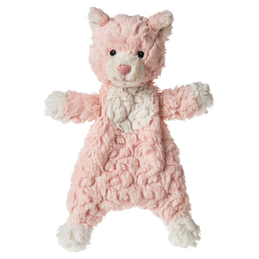 Pink cat stuffed animal flat baby toy