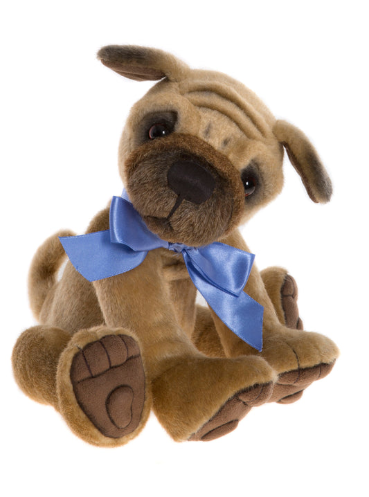 2017 Biscuit puppy with blue bow