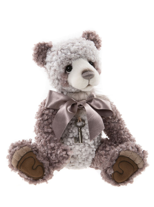 2021 Bubbles Charlie Bear with key necklace and shiny bow