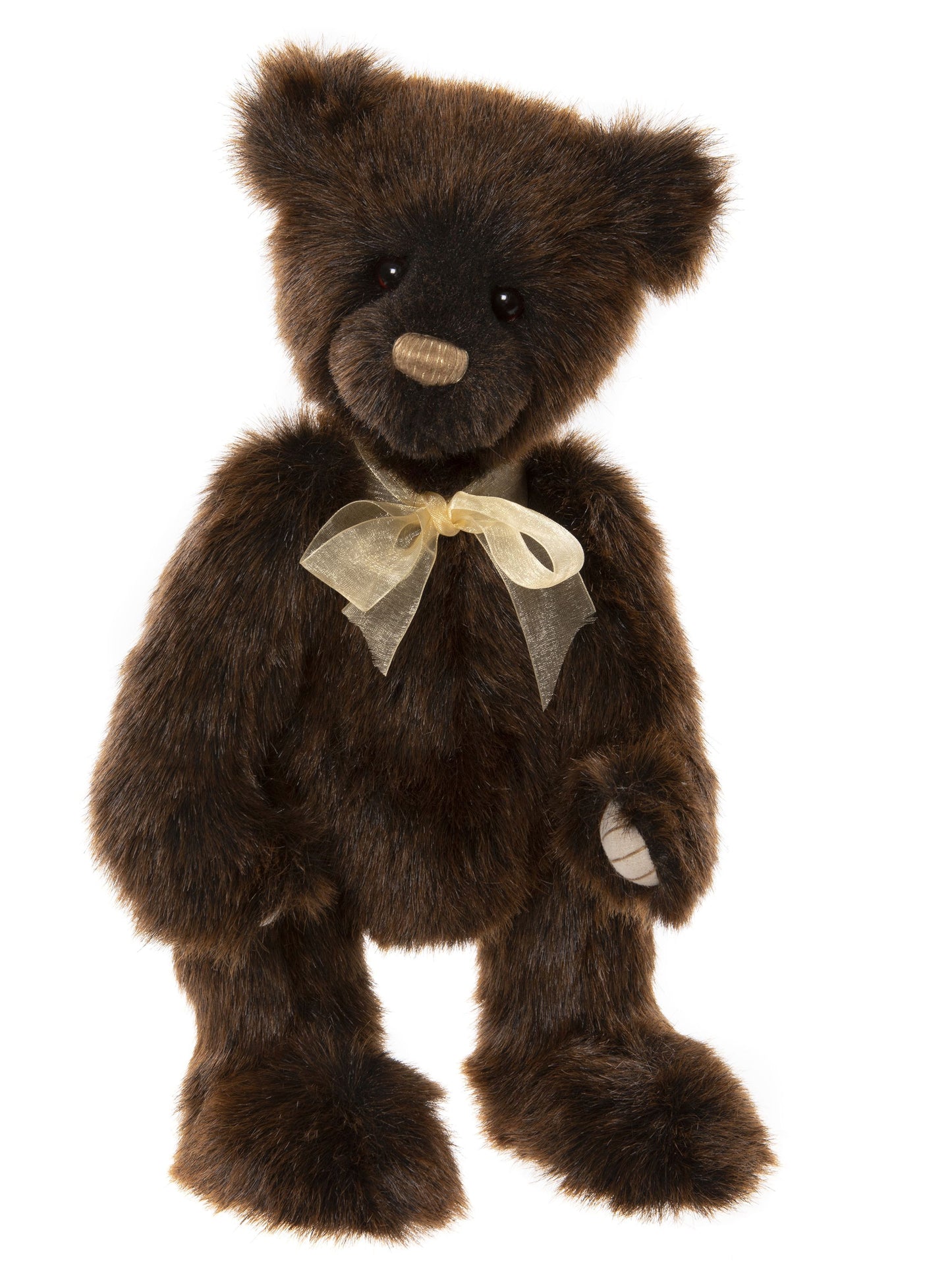 2021 plush Charlie Bear Big Ted with ribbon bow