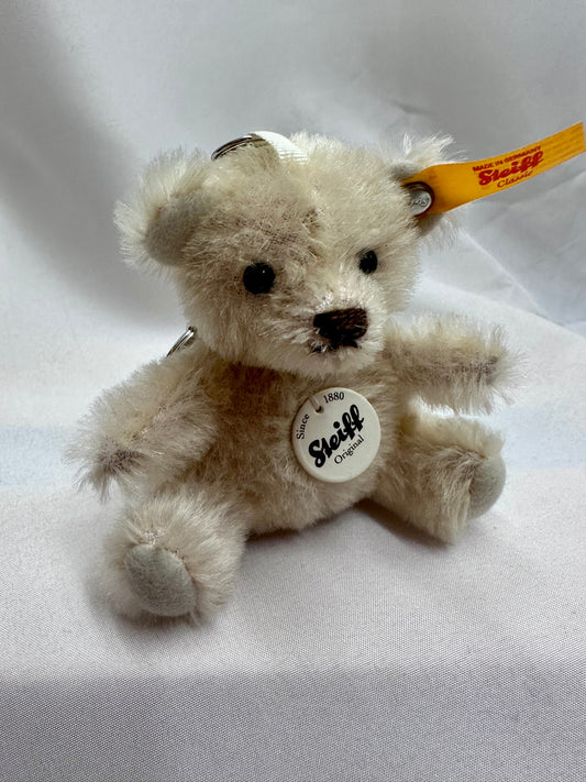 Steiff Mini Teddy Bear Keychain - Gray