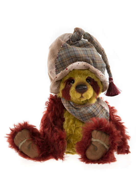 2022 Isabelle Collection Charlie Bear Garbo with a hat and scarf